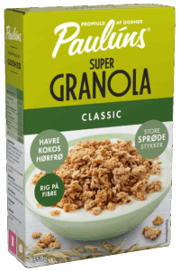 PAULÚNS SUPER GRANOLA CLASSIC MED KOKOS OG FRØ